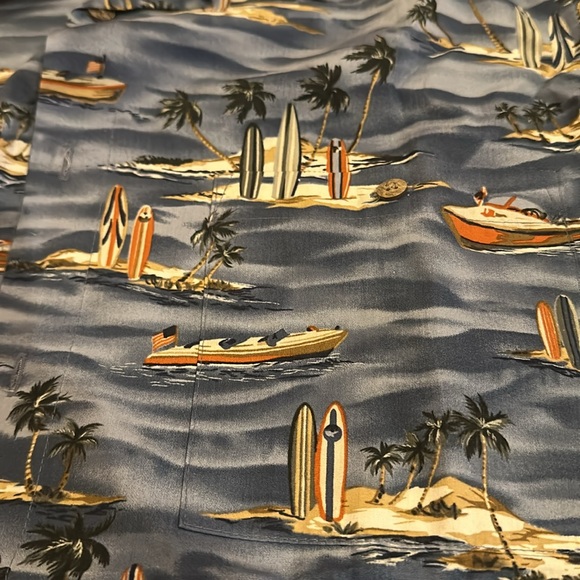 Men’s XL Pierre Cardin Hawaiian Shirt NWOT 100% Cotton - Picture 4 of 4